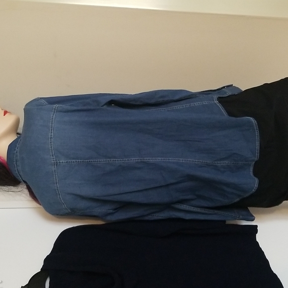 Calvin Klein denim blouse - Picture 10 of 15